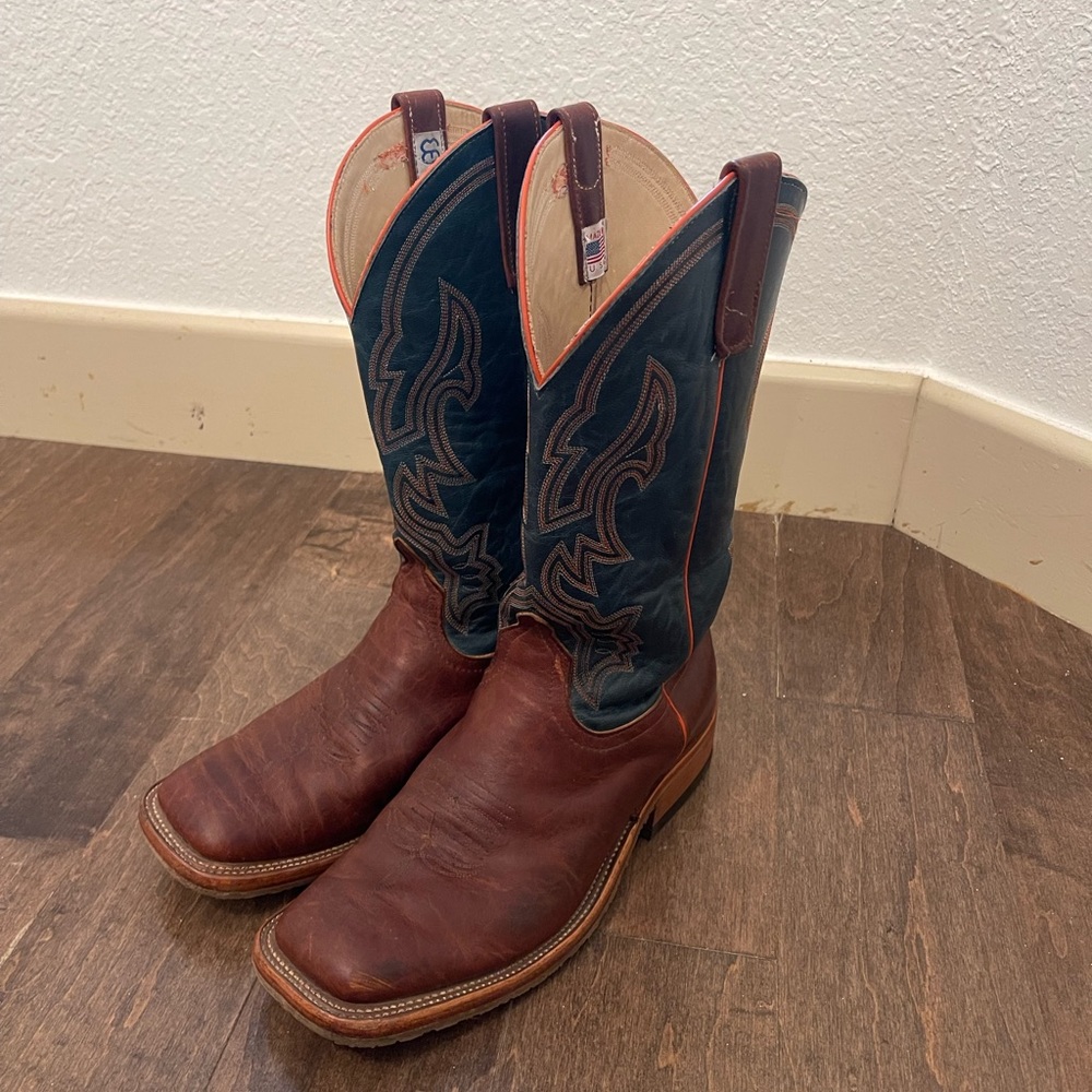 MEN'S ANDERSON BEAN SQUARE TOE CREPE SOLE WESTERN BOOTS 10.5 EE Men’s